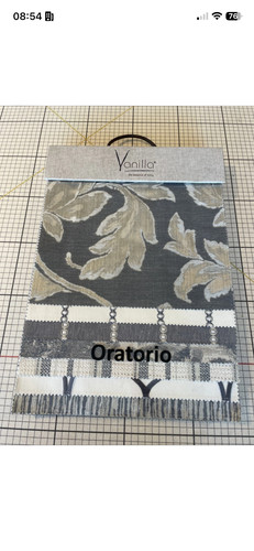 Vanilla oratorio fabric sample - oratorio,