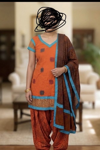 Punjabi suit with - suit, patiala