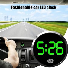 LED Car Clock Luminous Automobiles Internal Stick-On Mini Digital Clocks Auto