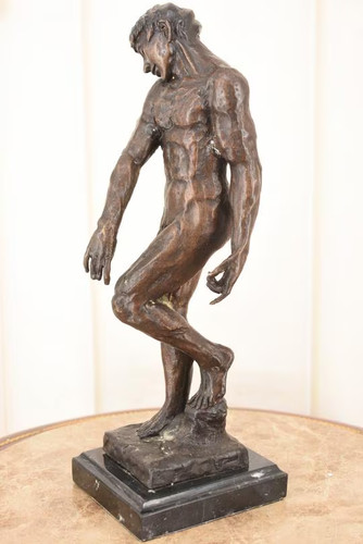 Adam bronze statue auguste - adam,