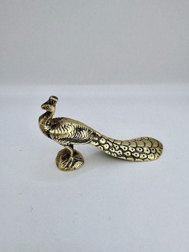 Vintage solid brass - solid, peacock