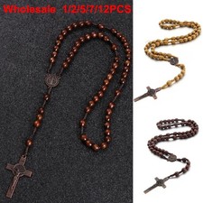 Rosary cross crucifix wooden - crucifix,