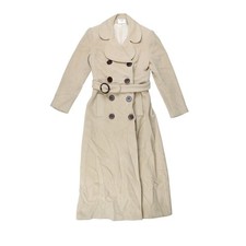 Tara Jarmon Beige Wool Overcoat Women UK Size 8 HW