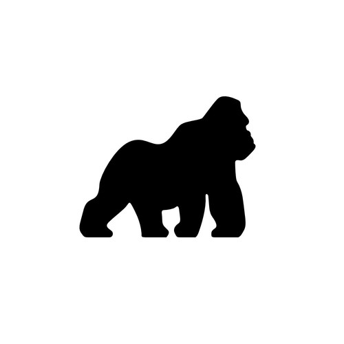 Gorilla sticker vinyl - vinyl, decal