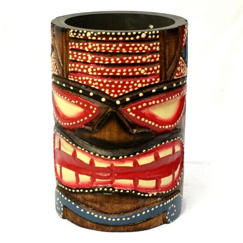Tiki bar decoration pot - decoration, hand