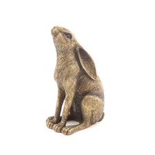Moon gazing hare figurine - moon,