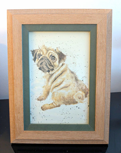 Wrendale pug print 6x4 - wrendale,