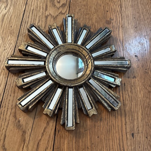 Small gold deco sunburst - deco,