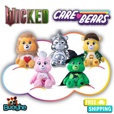 Wicked x Care Bears Plush - Elphaba, Glinda, Tinman & Lion Movie Edition