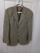 Melka Wool blend small check Blazer size 52" chest