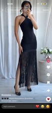 Zara Black Fringe Dress. Perfect for Party.
