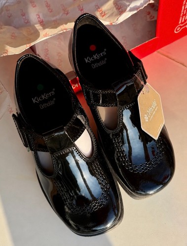 Kickers school shoes black - school,