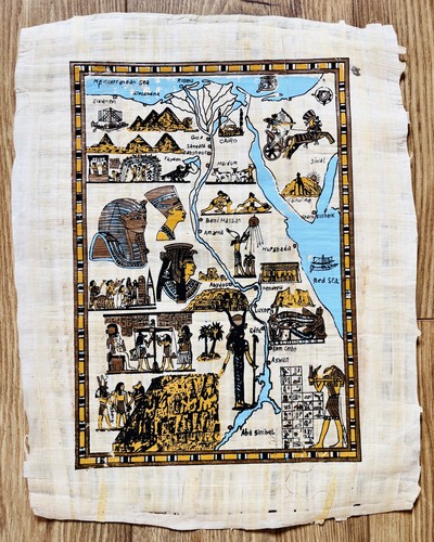 Egyptian papyrus painting - egyptian,