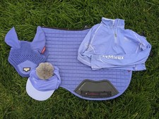 Lemieux Loire Set In Bluebell. Size S/M Saddle Pad. Size 6 Base Layer