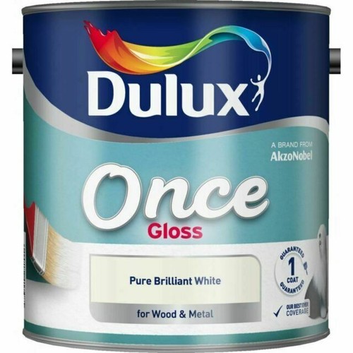 Dulux once gloss 750ml paint - once,