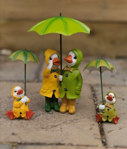 Duck family garden ornament - family,