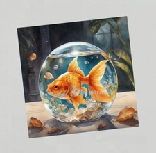 Fridge Magnet Goldfish Classic