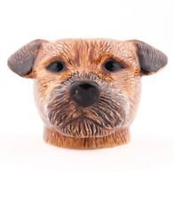 Quail Ceramics     Face Egg Cup    Border Terrier