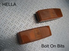 2 HELLA 12v/24v Amber Side