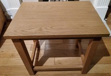 Solid Oak Wood Small Side Table /Coffee Table/ Lamp Stand/Plant Stand 