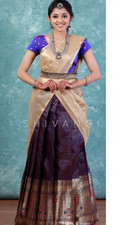 Half Saree with stitched