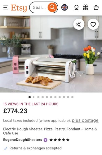 Electric dough sheeter pizza - dough, sheeter: