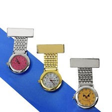 Personalised Nurse Fob Watch FREE Name Engraving Gift Glow in Dark