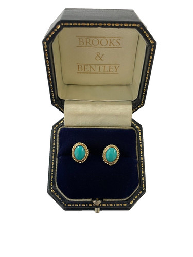 1997 turquoise earrings 9ct - earrings,