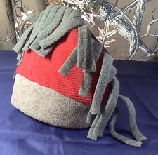 Vtg 1990’s Garbage Collection Unisex 100% Reclaimed Polyester Fleece Ski Hat M