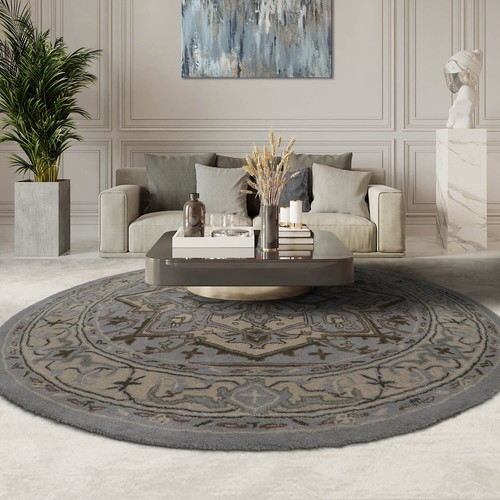 Gray hand tufted - gray,