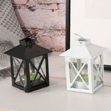 Iron Wind Lamp Handmade Outdoor Candle Lantern Elegant Candle Holder For Home