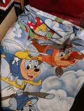 Vintage Postman Pat His Black & White Cat Jess. Blanket, Throw Blue Red​Yellow