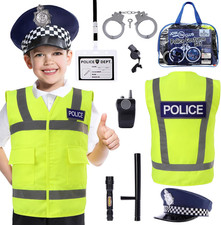 Kids Police Costume - 10 Pcs