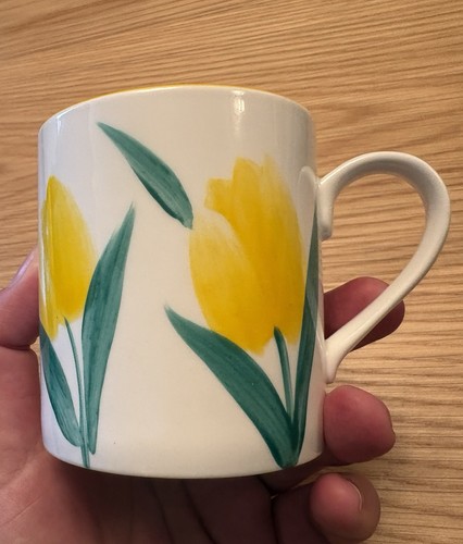 Hand painted mug ceramic tulip - mug,