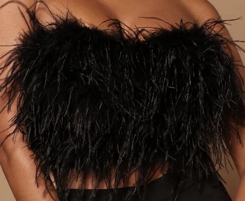 Novaluxe black feather - black,