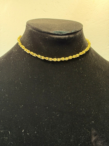 24k yellow gold - gold, rope