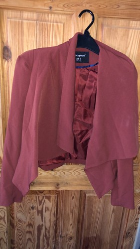 Brown shoulder padded jacket - brown,