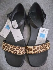 M&S womens/ladies real leather