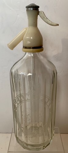 Vintage schweppes etched glass - schweppes,