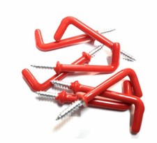 RED BIG SCREW-IN DRESSER HOOKS