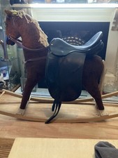 Manor Saddlery Black English Leather Dressage Saddle