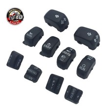 Black Hand Control Switch Housing Caps For Harley-Davidson Electra Street Glide