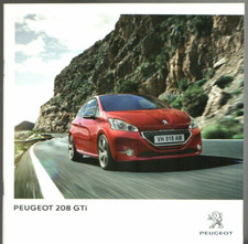 Peugeot 208 GTi 1.6 THP 200 2013-14 UK Market Sales Brochure 