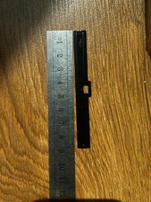 8.5cm Black Vertical Blind Single Hole Top Material Hanger Packet Of Approx. 50