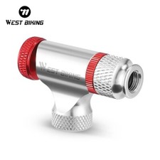 WEST BIKING Bicycle Fast CO2 Tyre Inflator Bike Pump Schrader Presta Valve