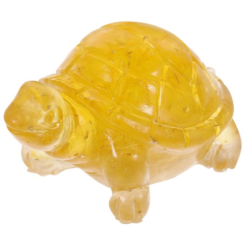 Resin turtle ornament crystal - resin,
