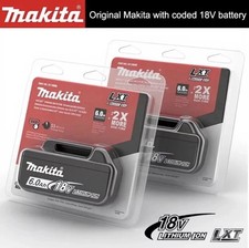 ✅ 2x Genuine Makita 6ah 18v