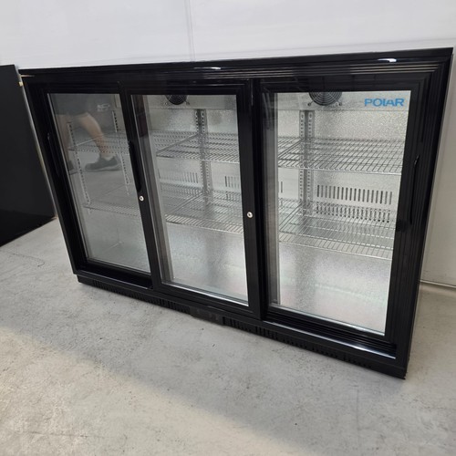 Back bar cooler sliding doors - back,