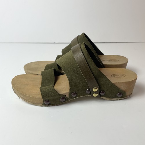 Scholl khaki brown suede - scholl,