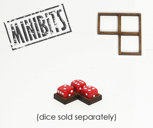 Wargames hit marker mdf dice - wargames,